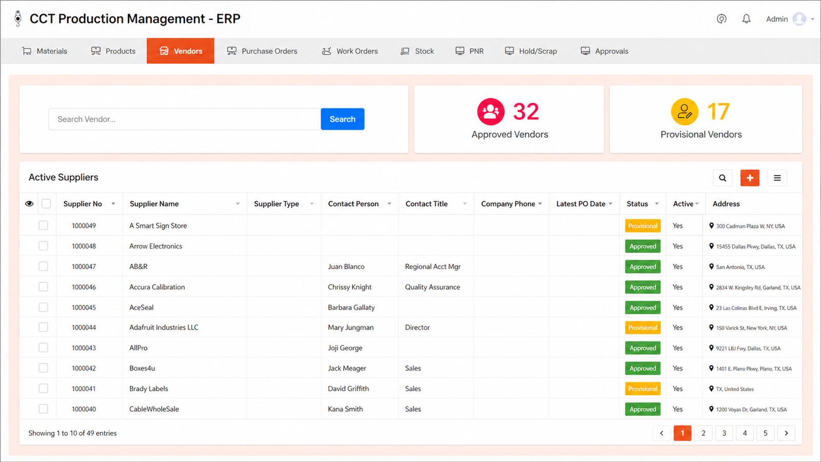 production app