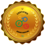 zoho social badge